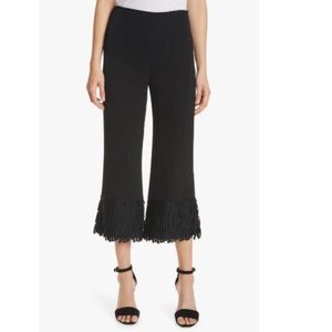 Milly Fia Fringe Hem Crop Pants Size 6